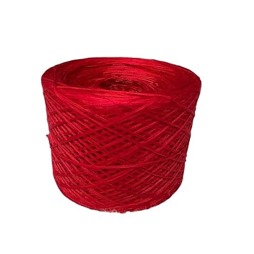 1 Stück Spitzengarn aus reiner Baumwolle und Seide – Cooles handgestricktes Sommer-Hakennadel-Ahle-Rock-Wollknäuel, weicher Stoff for Kleidung(Big red) von LiuliuBull