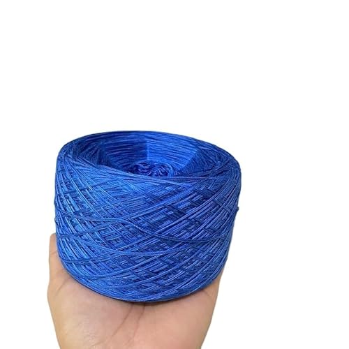 1 Stück Spitzengarn aus reiner Baumwolle und Seide – Cooles handgestricktes Sommer-Hakennadel-Ahle-Rock-Wollknäuel, weicher Stoff for Kleidung(Flower blue) von LiuliuBull