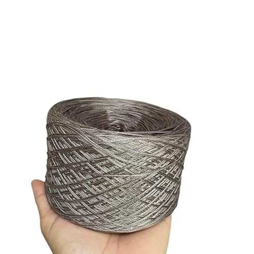 1 Stück Spitzengarn aus reiner Baumwolle und Seide – Cooles handgestricktes Sommer-Hakennadel-Ahle-Rock-Wollknäuel, weicher Stoff for Kleidung(Gray camel) von LiuliuBull