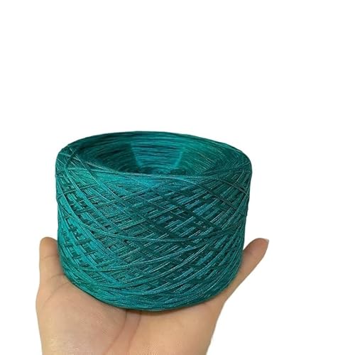 1 Stück Spitzengarn aus reiner Baumwolle und Seide – Cooles handgestricktes Sommer-Hakennadel-Ahle-Rock-Wollknäuel, weicher Stoff for Kleidung(Lake green) von LiuliuBull