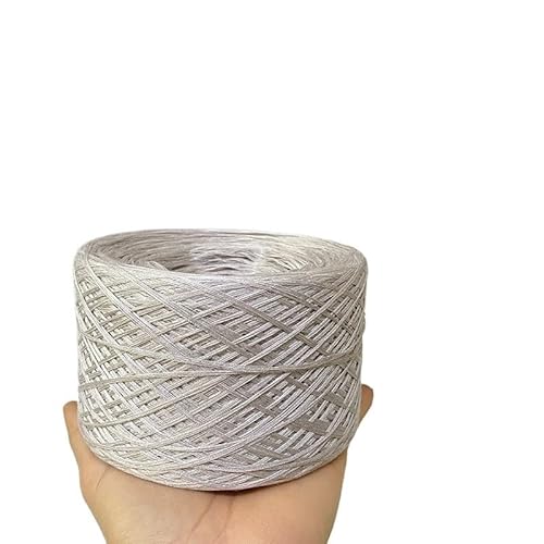 1 Stück Spitzengarn aus reiner Baumwolle und Seide – Cooles handgestricktes Sommer-Hakennadel-Ahle-Rock-Wollknäuel, weicher Stoff for Kleidung(Light gray) von LiuliuBull