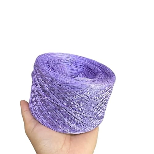 1 Stück Spitzengarn aus reiner Baumwolle und Seide – Cooles handgestricktes Sommer-Hakennadel-Ahle-Rock-Wollknäuel, weicher Stoff for Kleidung(Light purple) von LiuliuBull