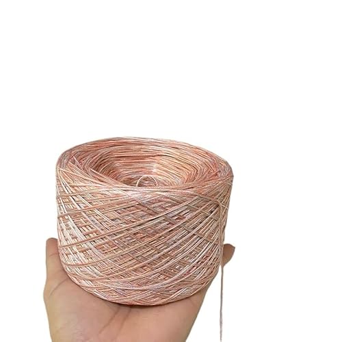 1 Stück Spitzengarn aus reiner Baumwolle und Seide – Cooles handgestricktes Sommer-Hakennadel-Ahle-Rock-Wollknäuel, weicher Stoff for Kleidung(Orange candy) von LiuliuBull