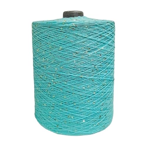 100 g, 800 m, 2 mm, Pailletten-Baumwollgarn for DIY-Strick- und Häkeldekorationen(34color) von LiuliuBull