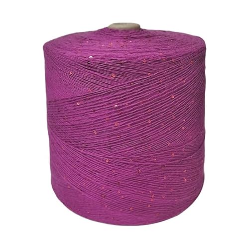 100 g, 800 m, 2 mm, Pailletten-Baumwollgarn for DIY-Strick- und Häkeldekorationen(39color) von LiuliuBull