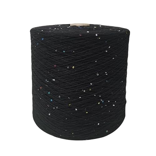 100 g, 800 m, 2 mm, Pailletten-Baumwollgarn for DIY-Strick- und Häkeldekorationen(48color) von LiuliuBull