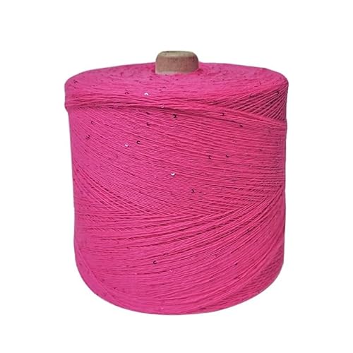 100 g, 800 m, 2 mm, Pailletten-Baumwollgarn for DIY-Strick- und Häkeldekorationen(52color) von LiuliuBull