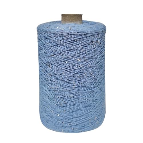 100 g, 800 m, 2 mm, Pailletten-Baumwollgarn for DIY-Strick- und Häkeldekorationen(53color) von LiuliuBull