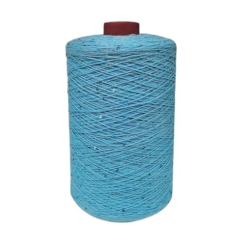 100 g, 800 m, 2 mm, Pailletten-Baumwollgarn for DIY-Strick- und Häkeldekorationen(80Color) von LiuliuBull
