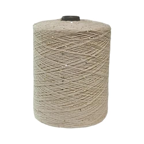 100 g, 800 m, 2 mm, Pailletten-Baumwollgarn for DIY-Strick- und Häkeldekorationen(Color21) von LiuliuBull
