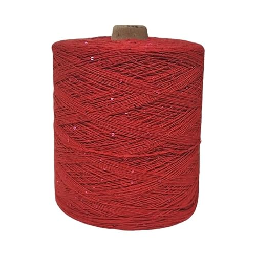 100 g, 800 m, 2 mm, Pailletten-Baumwollgarn for DIY-Strick- und Häkeldekorationen(Color22) von LiuliuBull
