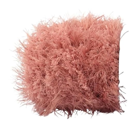 100 g Fancy Coral Fleece-Garn – Langhaar-Nerzwolle for Stricken und Basteln(39Meatpowder) von LiuliuBull