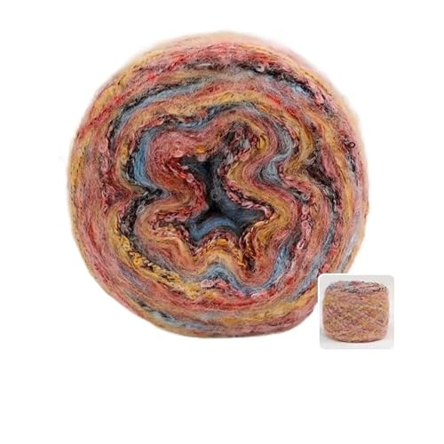 100 g Farbverlaufs-Mohair-Coco-Loop-Garn – Schallinie im Ethno-Stil for warme Puppenhaar-DIY-Projekte(13Color) von LiuliuBull