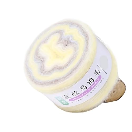 100 g Farbverlaufsgarn aus Seide und Mohairwolle for Selberstricken – perfekt for Pullover, Schals und Taschen(DJ19) von LiuliuBull