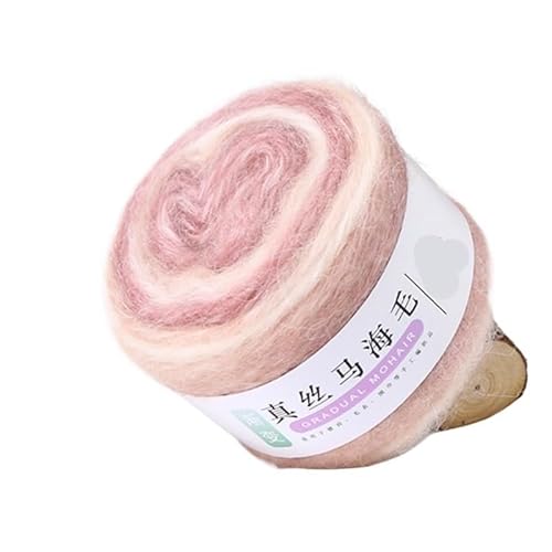 100 g Farbverlaufsgarn aus Seide und Mohairwolle for Selberstricken – perfekt for Pullover, Schals und Taschen(DJ20) von LiuliuBull