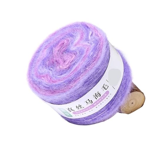 100 g Farbverlaufsgarn aus Seide und Mohairwolle for Selberstricken – perfekt for Pullover, Schals und Taschen(DJ28) von LiuliuBull