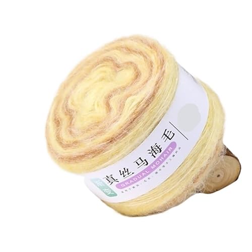 100 g Farbverlaufsgarn aus Seide und Mohairwolle for Selberstricken – perfekt for Pullover, Schals und Taschen(DJ31) von LiuliuBull