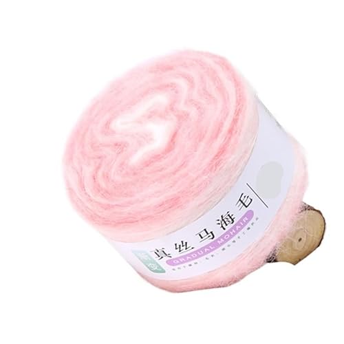 100 g Farbverlaufsgarn aus Seide und Mohairwolle for Selberstricken – perfekt for Pullover, Schals und Taschen(DJ33) von LiuliuBull