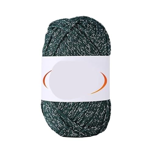100 g Flash Silver Hollow Cotton, 1,5 mm, runder Strang, DIY, handgewebte Wollknäueltasche, grob gewebtes Garn for Basteln(017color) von LiuliuBull