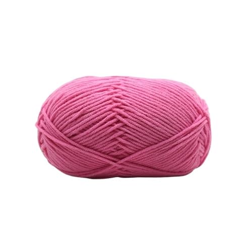 100 g Milchbaumwollgarn – 4 Stränge gekämmtes Baumwollgarn for DIY-Handweb- und Bastelprojekte(Carmine) von LiuliuBull