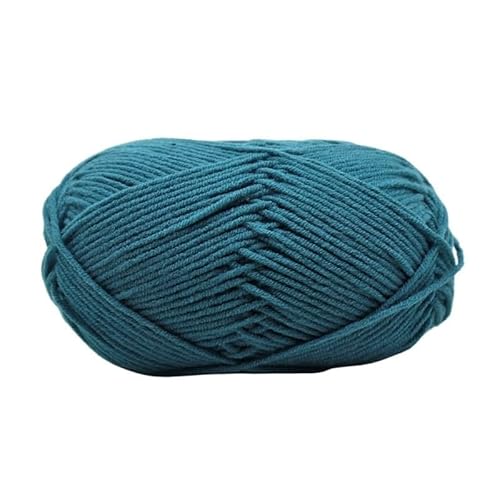 100 g Milchbaumwollgarn – 4 Stränge gekämmtes Baumwollgarn for DIY-Handweb- und Bastelprojekte(Darkcyan) von LiuliuBull