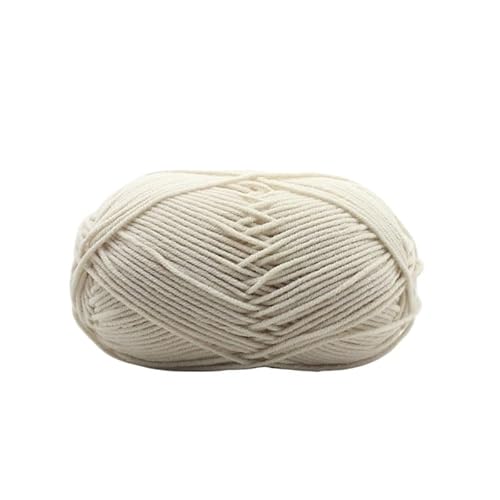 100 g Milchbaumwollgarn – 4 Stränge gekämmtes Baumwollgarn for DIY-Handweb- und Bastelprojekte(Fogwhite) von LiuliuBull