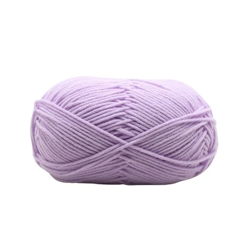 100 g Milchbaumwollgarn – 4 Stränge gekämmtes Baumwollgarn for DIY-Handweb- und Bastelprojekte(Lightpurple) von LiuliuBull