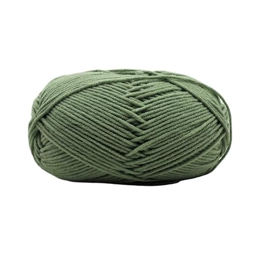 100 g Milchbaumwollgarn – 4 Stränge gekämmtes Baumwollgarn for DIY-Handweb- und Bastelprojekte(Olivegreen) von LiuliuBull