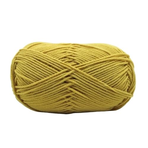 100 g Milchbaumwollgarn – 4 Stränge gekämmtes Baumwollgarn for DIY-Handweb- und Bastelprojekte(Turmeric) von LiuliuBull
