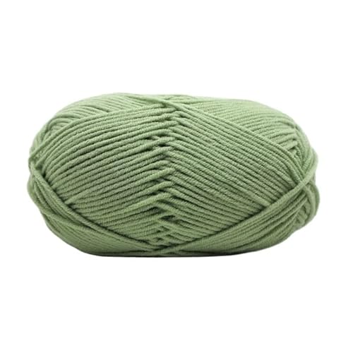 100 g Milchbaumwollgarn – 4 Stränge gekämmtes Baumwollgarn for DIY-Handweb- und Bastelprojekte(Willowgreen) von LiuliuBull