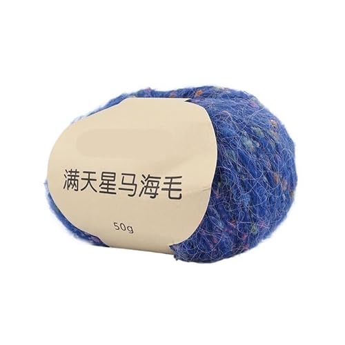 100 g Mohair Rainbow Bean Hat Coat DIY Color Dot Line – Multifunktionales charakteristisches Garn for Stricken und Basteln(Bluegem) von LiuliuBull