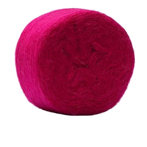 100 g Seiden-Mohair-Wollgarnknäuel – mitteldünnes handgestricktes DIY-Häkelgarn for Tücher, Schals und Pullover(06color) von LiuliuBull