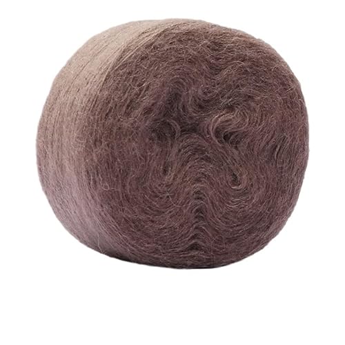 100 g Seiden-Mohair-Wollgarnknäuel – mitteldünnes handgestricktes DIY-Häkelgarn for Tücher, Schals und Pullover(08color) von LiuliuBull