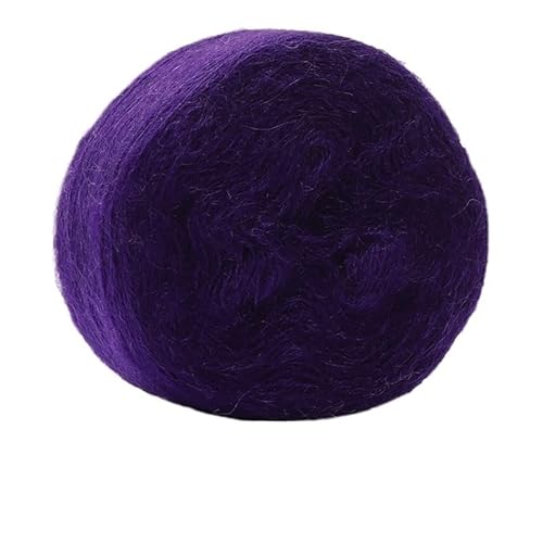 100 g Seiden-Mohair-Wollgarnknäuel – mitteldünnes handgestricktes DIY-Häkelgarn for Tücher, Schals und Pullover(09color) von LiuliuBull