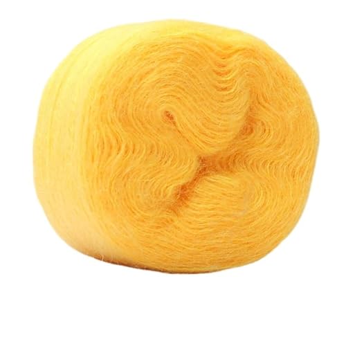 100 g Seiden-Mohair-Wollgarnknäuel – mitteldünnes handgestricktes DIY-Häkelgarn for Tücher, Schals und Pullover(Color14) von LiuliuBull