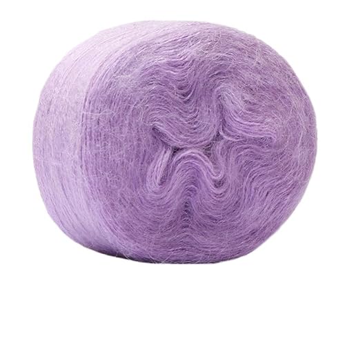 100 g Seiden-Mohair-Wollgarnknäuel – mitteldünnes handgestricktes DIY-Häkelgarn for Tücher, Schals und Pullover(Color22) von LiuliuBull