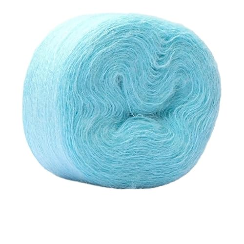 100 g Seiden-Mohair-Wollgarnknäuel – mitteldünnes handgestricktes DIY-Häkelgarn for Tücher, Schals und Pullover(Color23) von LiuliuBull