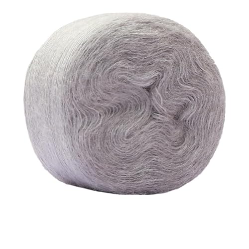 100 g Seiden-Mohair-Wollgarnknäuel – mitteldünnes handgestricktes DIY-Häkelgarn for Tücher, Schals und Pullover(Color25) von LiuliuBull