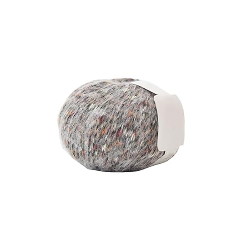 100 g ausgefallenes gesprühtes Garn – grobe Wolle for Handstricken von DIY-Schals und Pullovern, handgemischte Farbsegmente(01ColdCreamWhite) von LiuliuBull