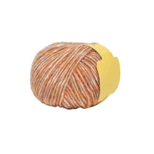 100 g ausgefallenes gesprühtes Garn – grobe Wolle for Handstricken von DIY-Schals und Pullovern, handgemischte Farbsegmente(12AutumnLeafOrange) von LiuliuBull