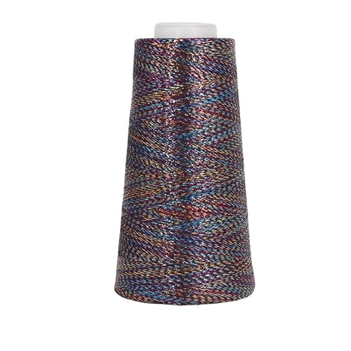 100 g gefärbtes, ultrafeines, doppelseitiges Nähgarn in Gold und Silber – hochfestes Polyester for Bastel- und Heimnähprojekte(Blackgoldcolor) von LiuliuBull