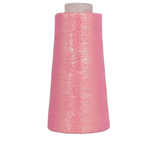 100 g gefärbtes, ultrafeines, doppelseitiges Nähgarn in Gold und Silber – hochfestes Polyester for Bastel- und Heimnähprojekte(PeachPink) von LiuliuBull