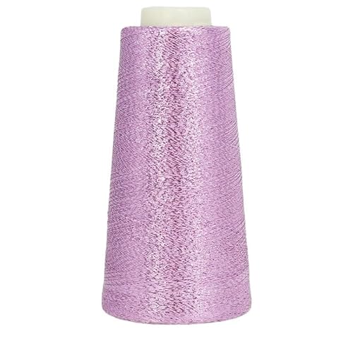 100 g gefärbtes, ultrafeines, doppelseitiges Nähgarn in Gold und Silber – hochfestes Polyester for Bastel- und Heimnähprojekte(Pinkpurple) von LiuliuBull