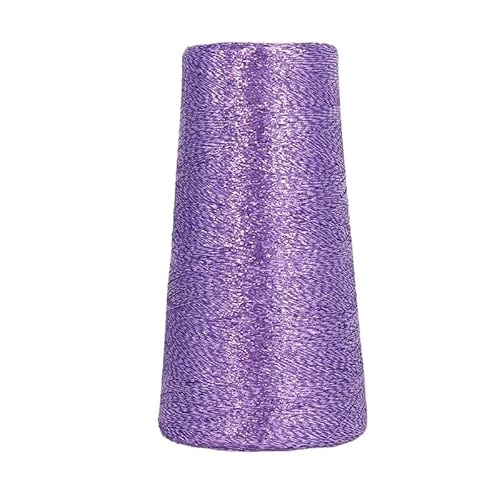 100 g gefärbtes, ultrafeines, doppelseitiges Nähgarn in Gold und Silber – hochfestes Polyester for Bastel- und Heimnähprojekte(PurpleFlash) von LiuliuBull