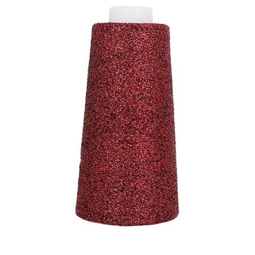 100 g gefärbtes, ultrafeines, doppelseitiges Nähgarn in Gold und Silber – hochfestes Polyester for Bastel- und Heimnähprojekte(RedandBlack) von LiuliuBull