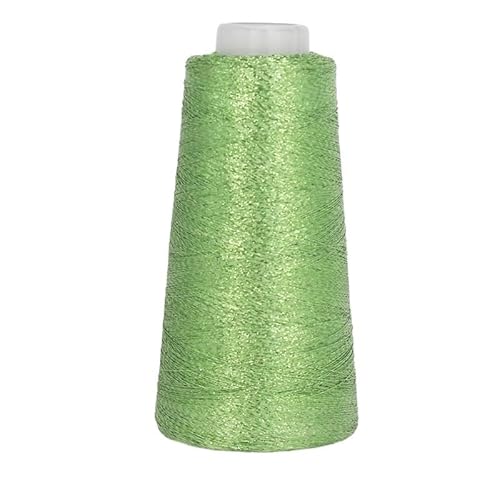 100 g gefärbtes, ultrafeines, doppelseitiges Nähgarn in Gold und Silber – hochfestes Polyester for Bastel- und Heimnähprojekte(YellowGreen) von LiuliuBull