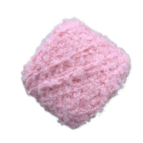 100 g goldfarbener Seidenwoll-Schlingenfaden for Heimwerkerarbeiten, Pullover, Schals und Taschen – hochwertiges, handgemischtes Garn(Lightpowder) von LiuliuBull