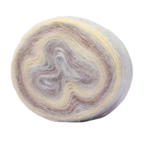 100 g handgefärbtes Farbverlaufsgarn aus Mohairwolle for Stricken – weiche Mischung aus reiner Seide, perfekt for Bastelarbeiten und Projekte(1012color) von LiuliuBull