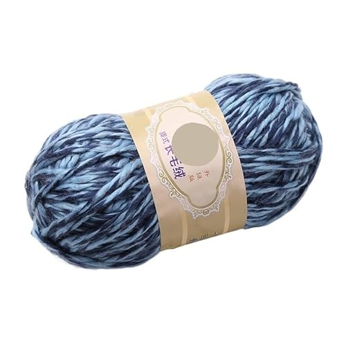 100 g mehrfädiges Baumwollgarn for Schals, Mützen, Stirnbänder und Mäntel – grobe Wollmischung(Blue) von LiuliuBull