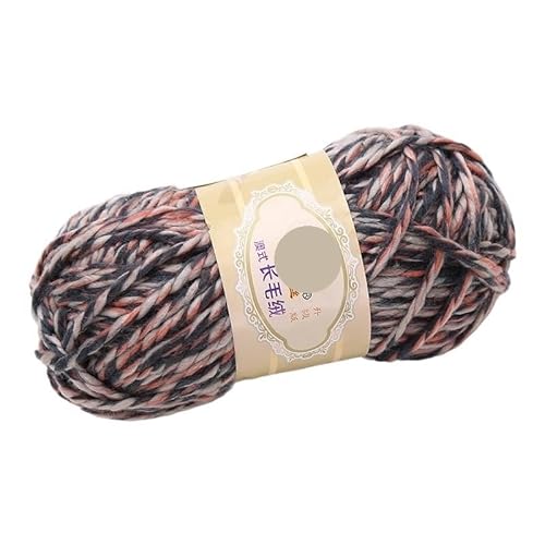100 g mehrfädiges Baumwollgarn for Schals, Mützen, Stirnbänder und Mäntel – grobe Wollmischung(Blue brown) von LiuliuBull